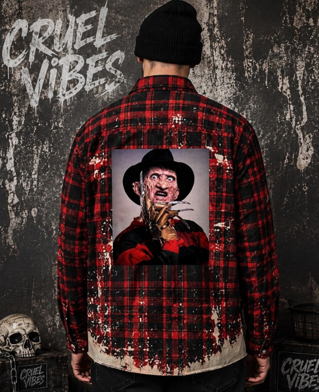 Horror Bleached Flannel